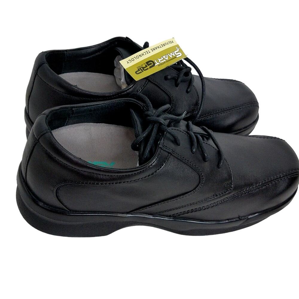 Apex B2050 Men’s Black Leather Orthopedic Diabetic Extra Depth Oxford Shoes 8M